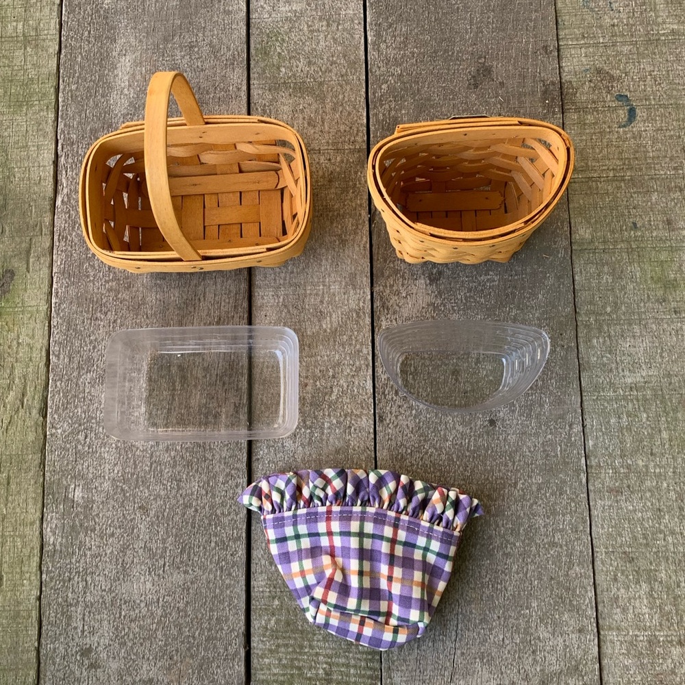 Longaberger Baskets, Oregano and Parsley Booking Baskets - Picture 2 of 7